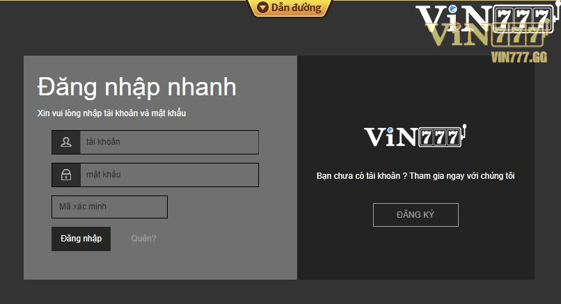 Các khuyến mãi chỉ xuất hiện khi đăng nhập Vin777