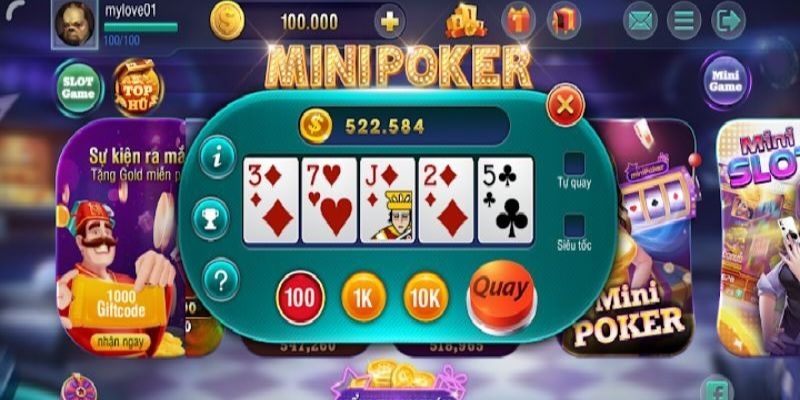 Giới thiệu game bài Mini Poker - Vin777